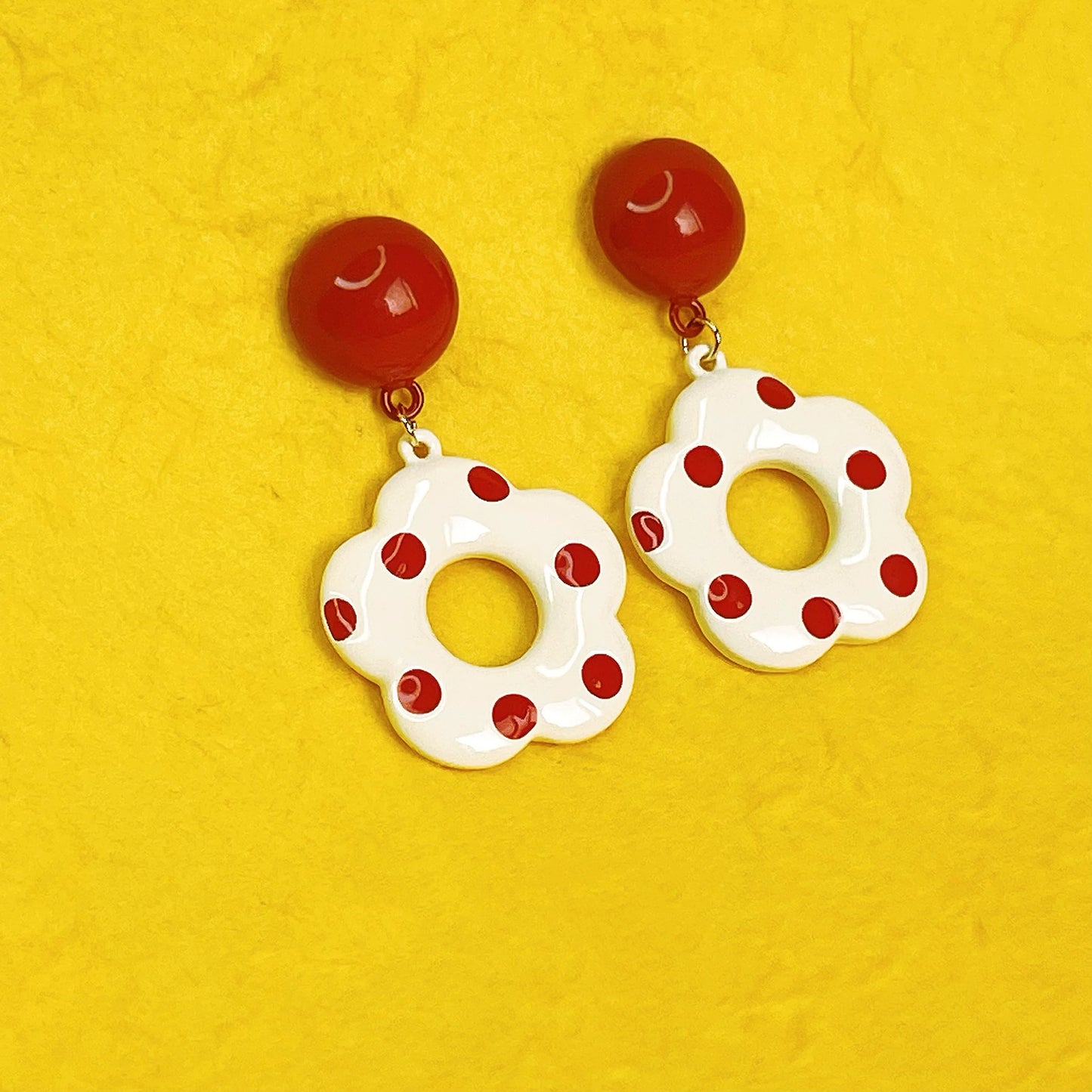 Cherry Pop Dots Earrings