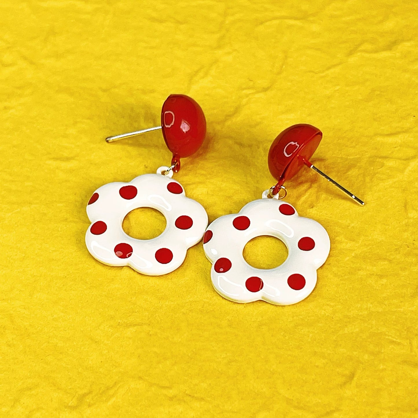 Cherry Pop Dots Earrings