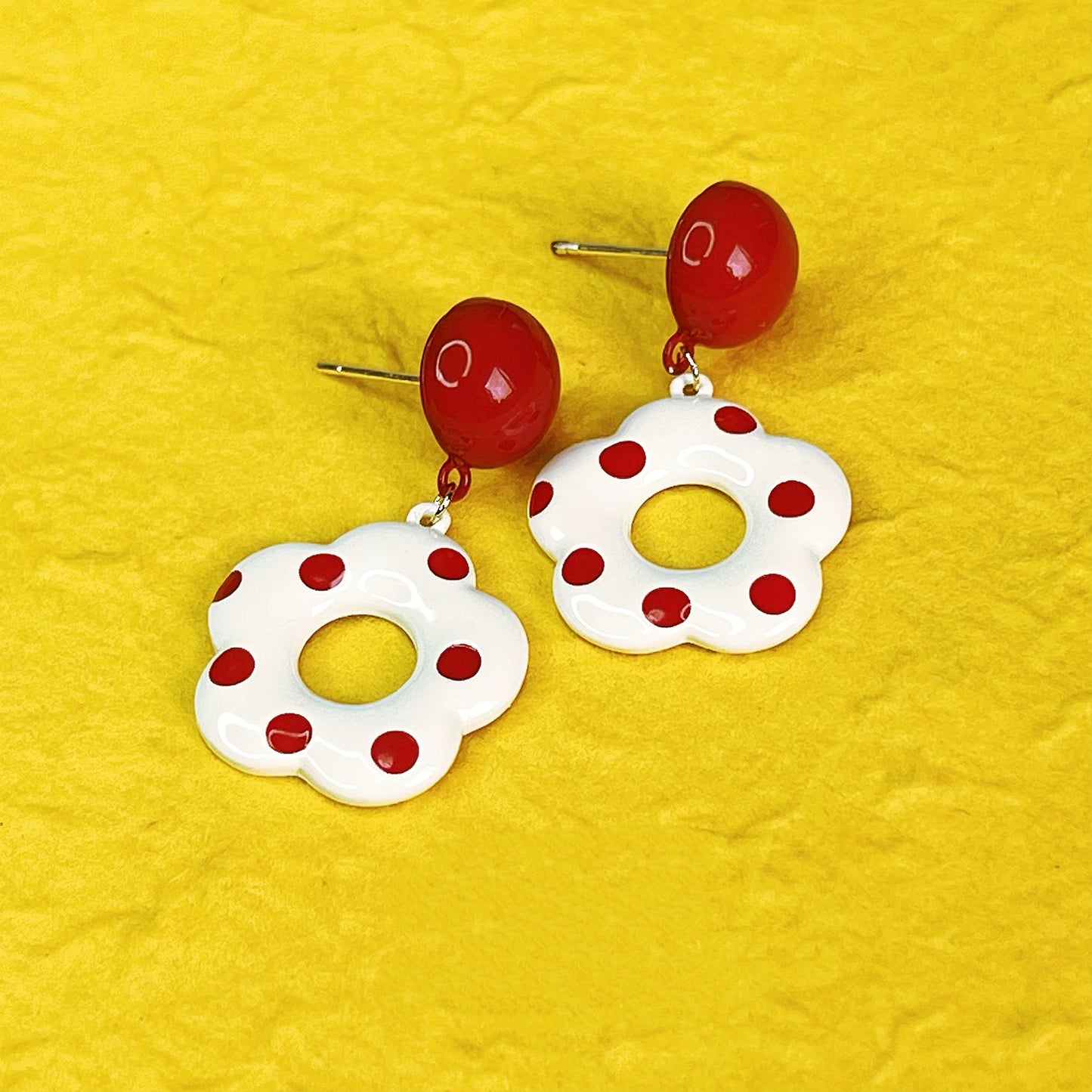 Cherry Pop Dots Earrings