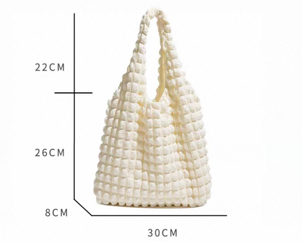 Marshmallow Grid Tote